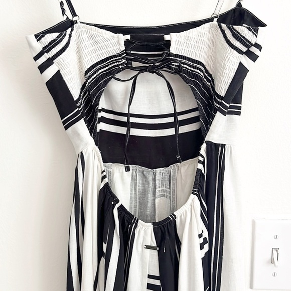 NWOT Maaji Boho Linen Blend Striped Ela Long Dress - Picture 15 of 16